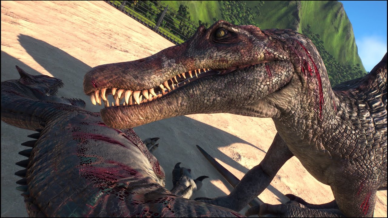 スピノサウルス vs 全大型肉食恐竜 やってみたら!!!!! YouTube