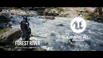 Forest River with FluidNinja Live in UE5