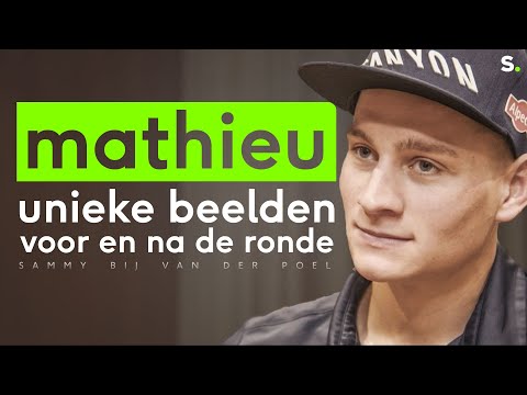 Unieke beelden van Mathieu van der Poel op de dag van de Ronde van Vlaanderen