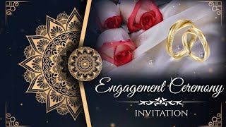 Ring ceremony invitation video editing 🔥9905845787 | Engagement Invitation Video / card screenshot 4