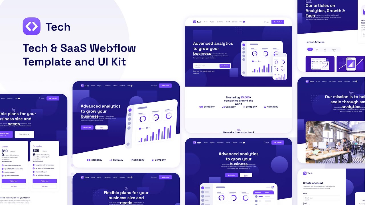Tech - SaaS Webflow Template | BRIX Templates - YouTube