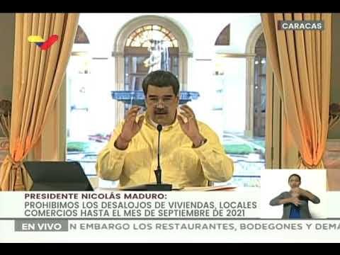 Anuncios del Pdte Maduro el 6 abril 2021 ante ola del Covid-19: bonos, exenciones de créditos, etc.