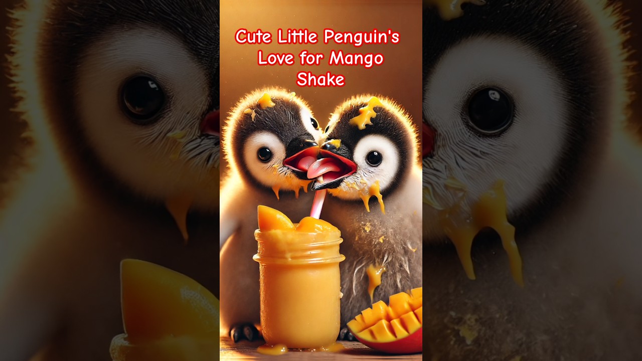 Cute Animals Shorts 😍 little penguins 