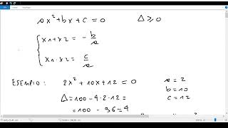 1. Equazioni Di Secondo Grado Relazione Tra Coefficienti E Soluzioni