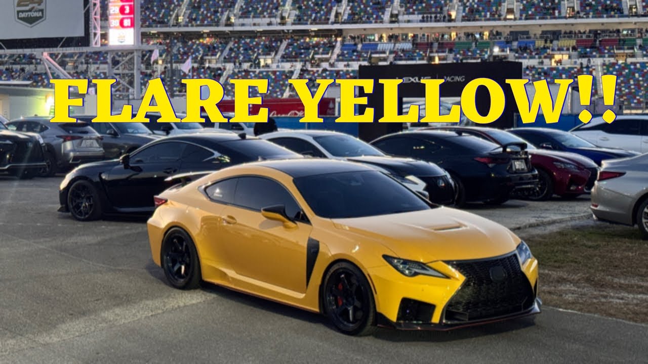 2025 Rolex 24 | Modified Flare Yellow RC F | Lexus Racing USA - YouTube