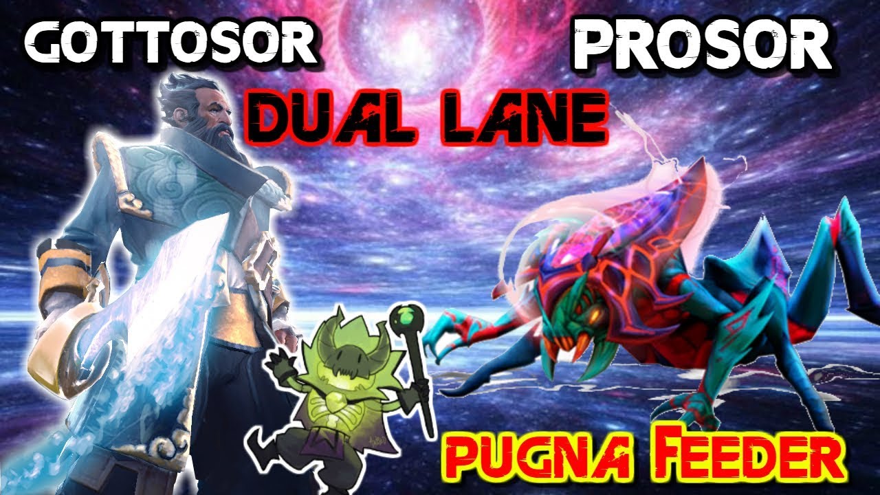 GOTTOSOR Y PROSOR DUAL LANE - Un pugna les feedea la partida :/
