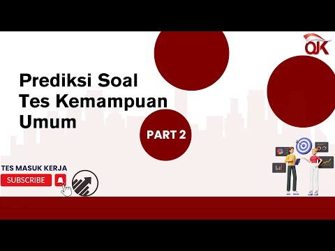 Persiapan Tes Kemampuan Umum PCS OJK 2024 Part 2 | 10 Soal