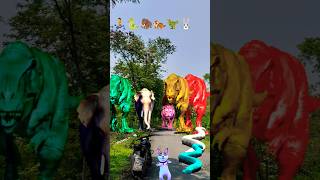 Big dinosaur chase T-rex chasingpart -1535#shorts #dinosaur#youtube#dinosaurs #superman#ddininner🐯🦣🦖