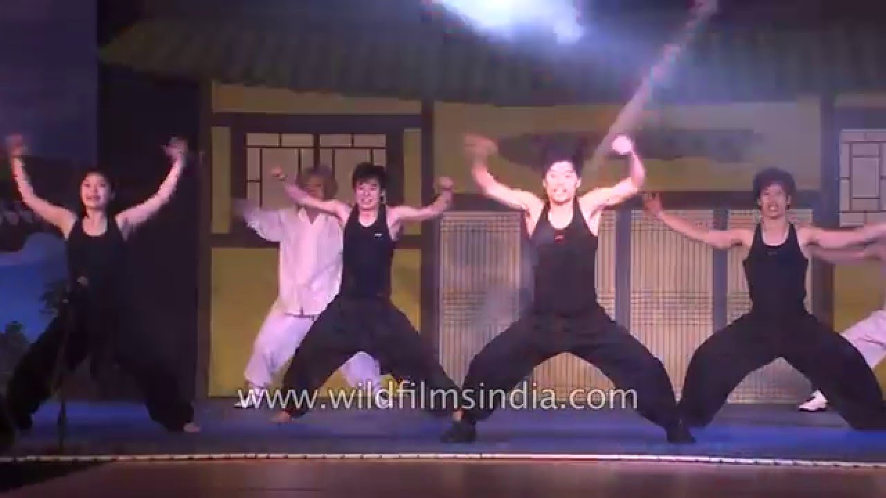 Comedic martial arts performed by Jump