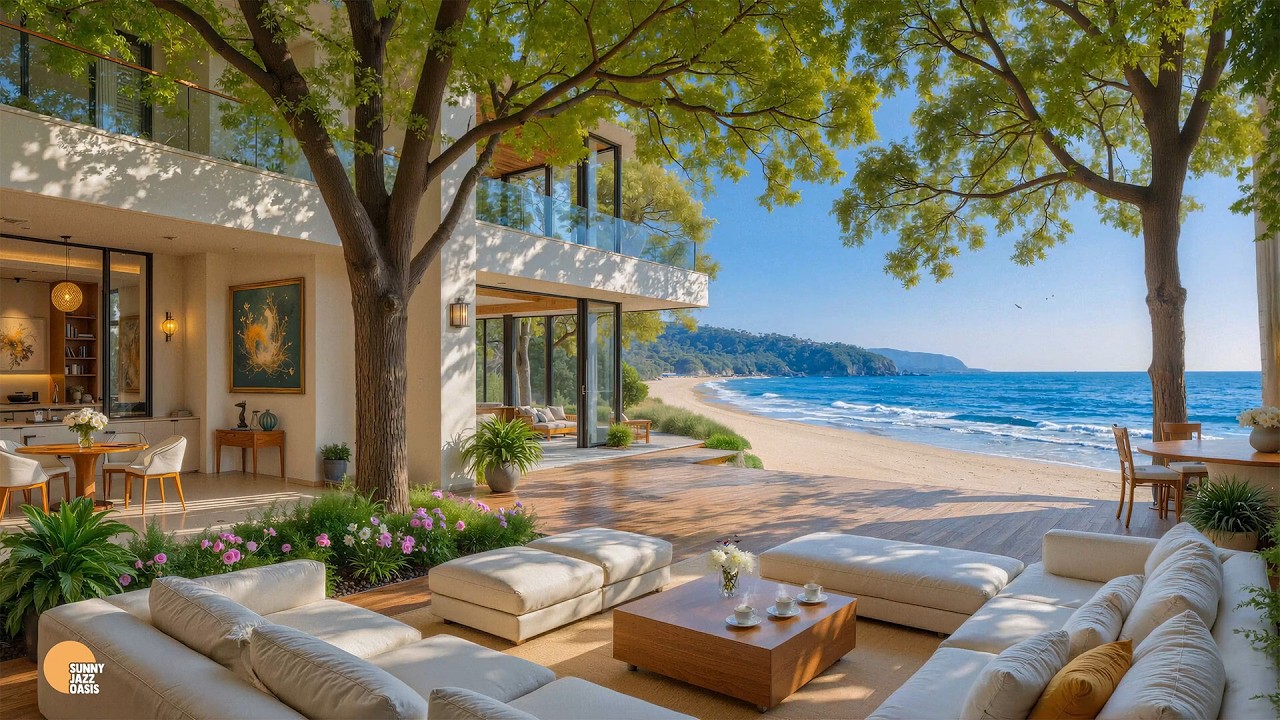 Morning Jazz by the Sunny Shore – Smooth Bossa Nova for Pure Energy and Calm Focus Today