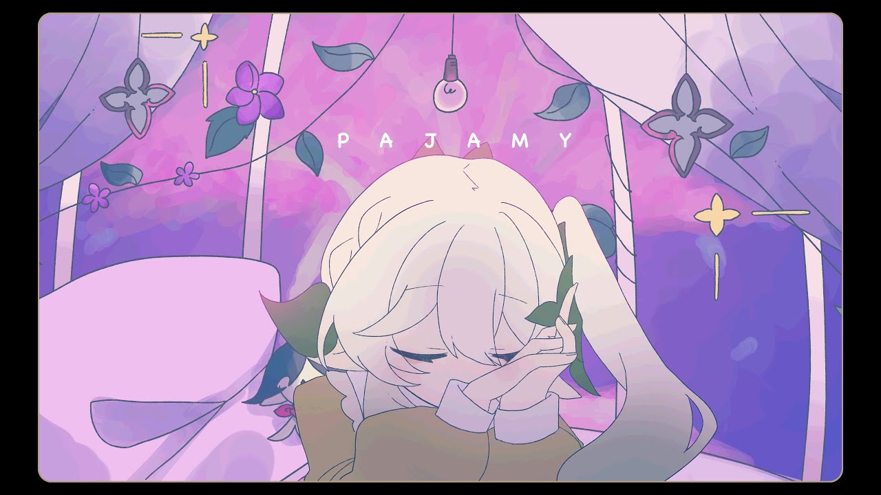 【手描き原神】パジャミィ【ナヒーダ】