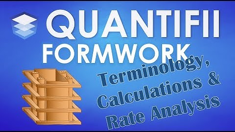 Formwork - Terminology, Calculations and Rate Analysis