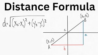 Distance Formula (from the Pythagorean Theorem)
