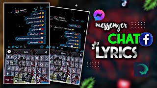 Alight Motion Messenger Lyrics Status Video Editing | Facebook Messenger Chat Lyrics Video Editing screenshot 5