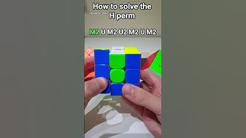 how to solve the h perm #shorts #cubing