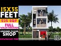 15x35 Feet House Design || Ground Floor Shop || Morden House Design Plan#27