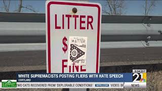 White Supremacists Posting Fliers with Hate Speech