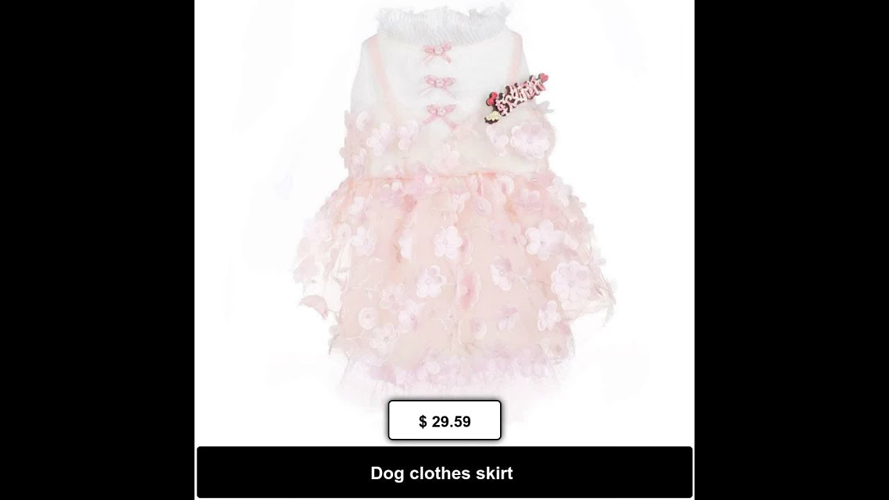Dog clothes skirt
