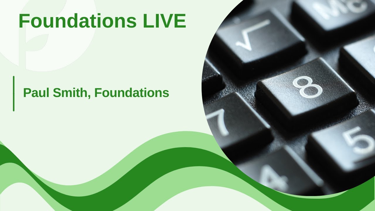 Foundations LIVE January 2026: Paul Smith
