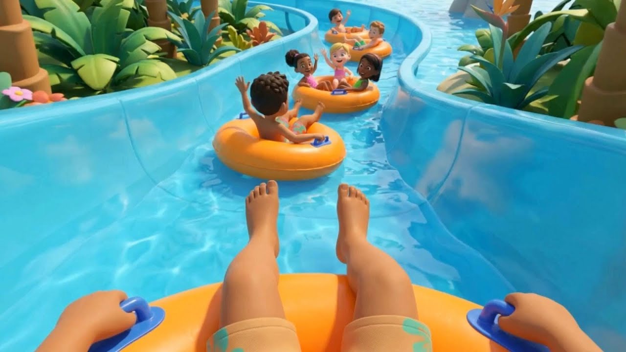 Tidepool Tales 🐠🌊🐚 | 852 Hz Waterpark 💦 Relaxing with Best Buds🏊🏾🛟