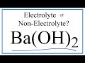 Barium Hydroxide and Strong Electrolytes