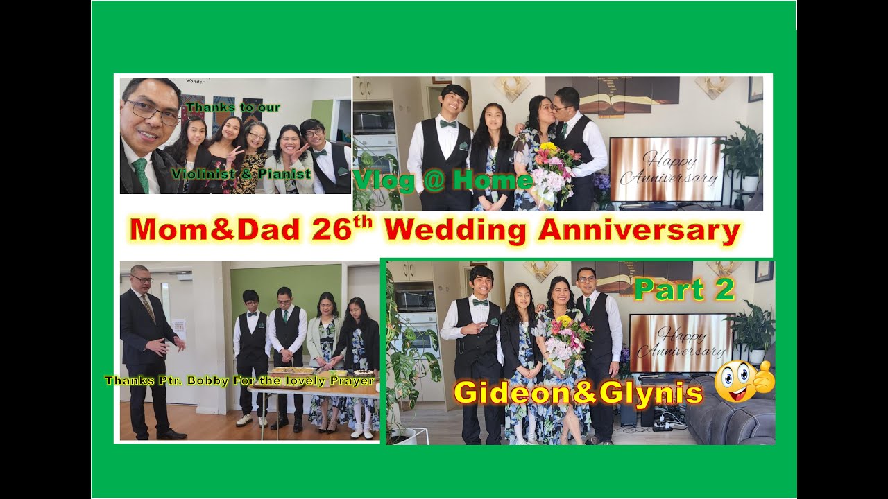 #Mom&Dad26thWeddingPart2 #Vlog@Home #MemoryVerses #DineOut 💗💗💖 #RejoiceInTheLord