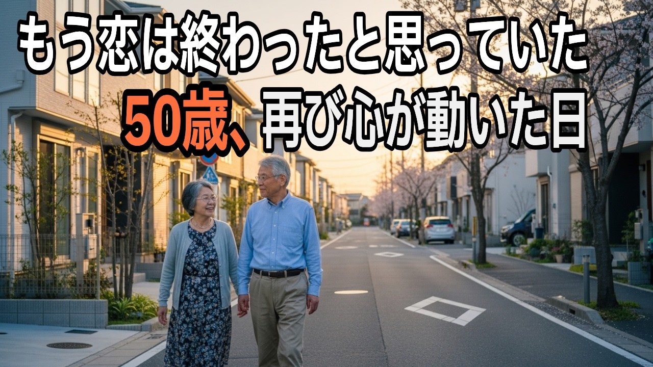 もう終わったと思っていた恋が、50歳から動き出した