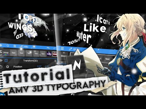 AMV 3D Typography Tutorial Like AE!! Node Video