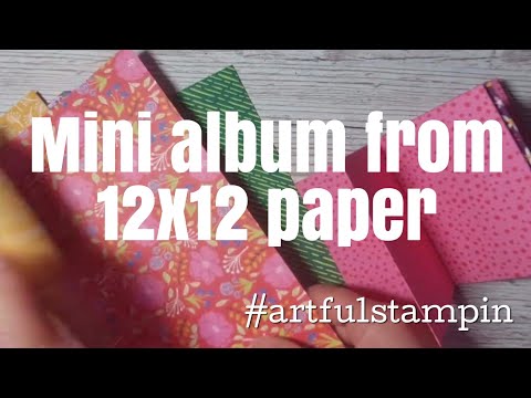 Transform One 12 x 12 Scrapbook Paper into an ATC Mini Album