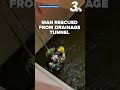 Man rescued from Las Vegas drainage tunnel during storm