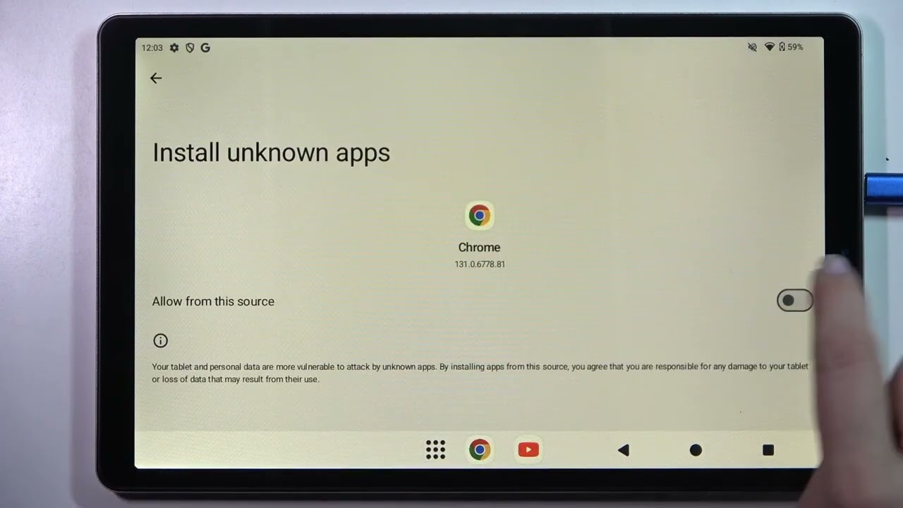 ACER Iconia Tab A10 - 알 수 없는 출처(Unknown Sources) 허용 및 APK 설치 방법