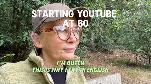 #1 Starting with making YouTube videos at 60