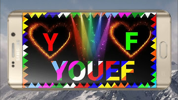 kinemaster YOUEF multi color text animation tutorial | Y.VS |