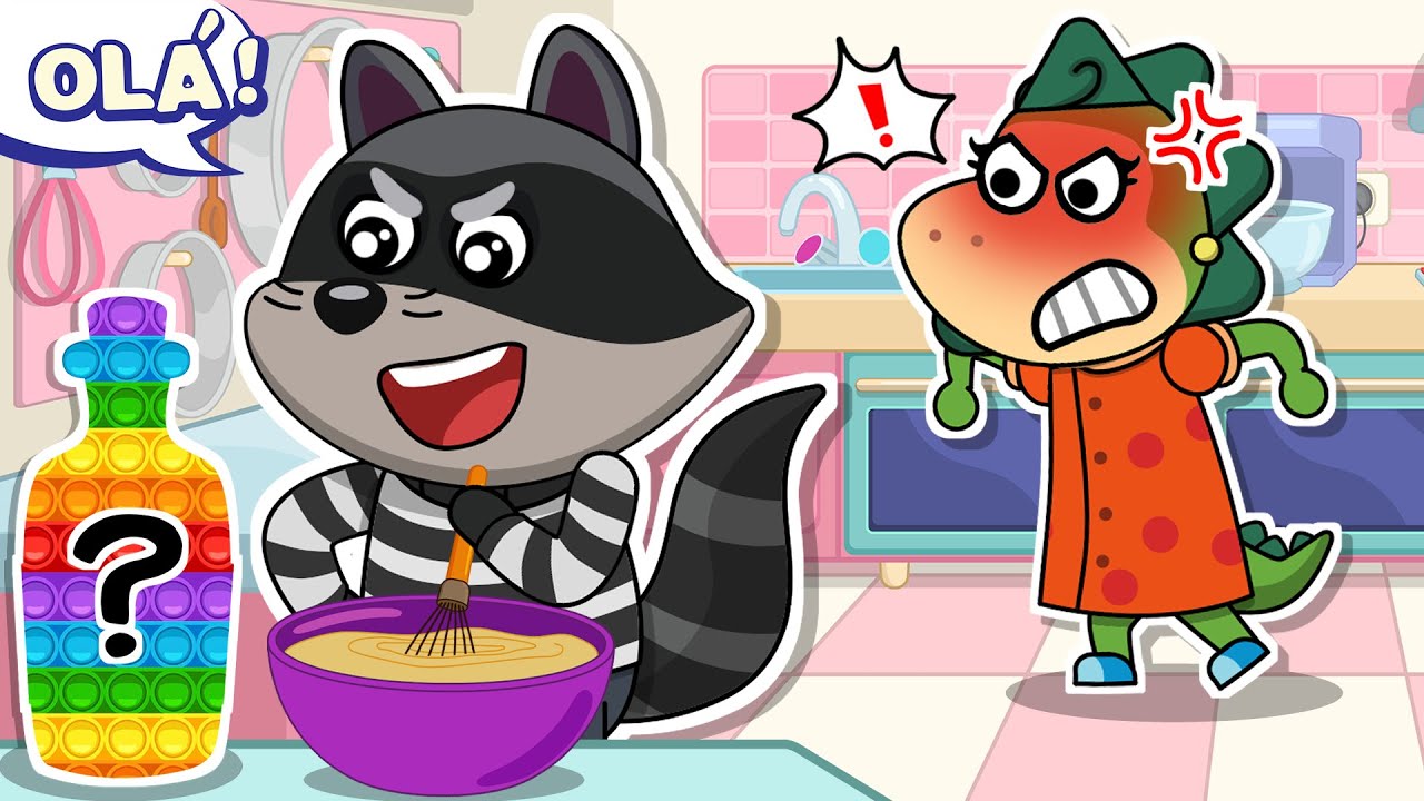 😡Oh não! O Mr. Robbins 🥷🏻 está atrás da Receita Secreta da Mamãe 🧪! Histórias para Crianças 🔥