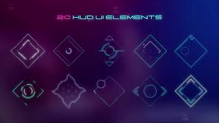 Hud UI Diamond Elements 2025 for After Effects Template
