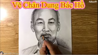 Vẽ Bác Hồ Nhân Ngày Sinh Nhật 19-5 - Nghia Art Drawing