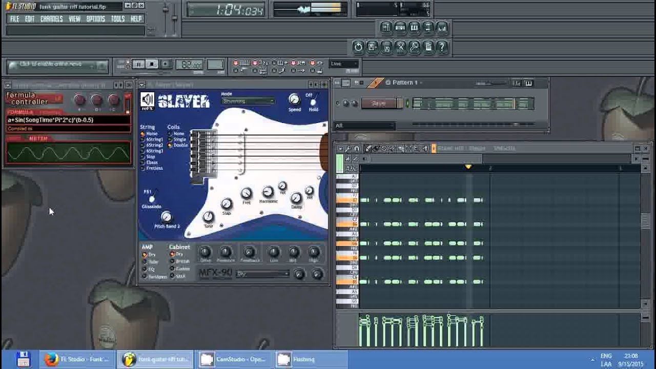 FL Studio Funk Guitar Strum Pattern thanks to Warbeats Tutorials YouTube