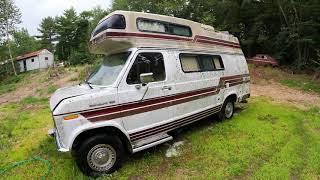 Barn Find - 88 E250 Camper Van 20K Miles! Cleaning Off 20 Years of Crud
