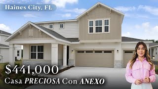 Casa Nueva y ENORME Con APARTAMENTO y DISEÑOS ÚNICOS en Haines City, Florida.