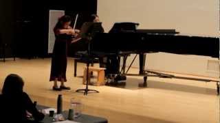 Berceuse by Faure played by Mia at Sherwood Stringfest 2012