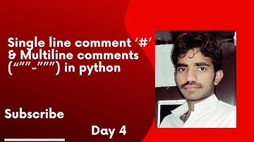 comments in python | Single line comment | Multiline comment in python | Beginner