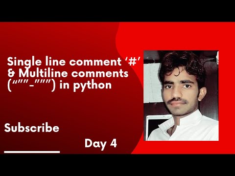 comments in python | Single line comment | Multiline comment in python | Beginner's Guide