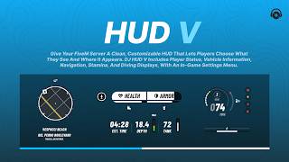 DJ HUD V | NoPixel Inspired UI – Advanced FiveM HUD [QBCore / Qbox / ESX]