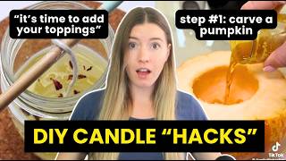 Candle Maker Reacts to DIY Candle "Hacks"