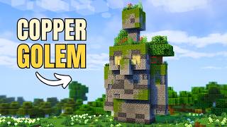 Minecraft | How to build a Copper Golem Statue | Tutorial