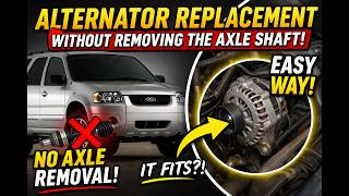 Alternator replacement Ford Escape with removing the axle 2006 V6 3.0