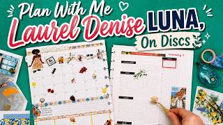 Plan With Me **Laurel Denise The Luna August Setup** & DAILY PAGES On Discs