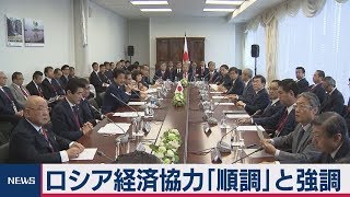 安倍総理ウラジオで日系企業と会合