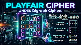 Playfair Cipher in Cryptography | Complete Step-by-Step Tutorial