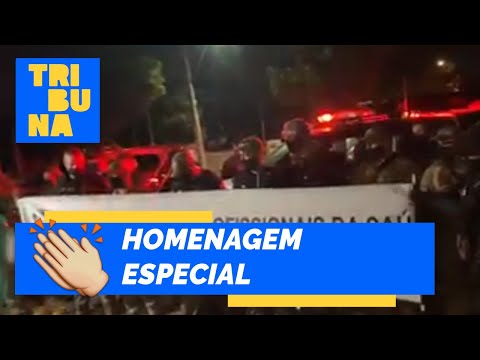 Polícia Civil homenageia profissionais de saúde de Curitiba na luta contra o coronavírus